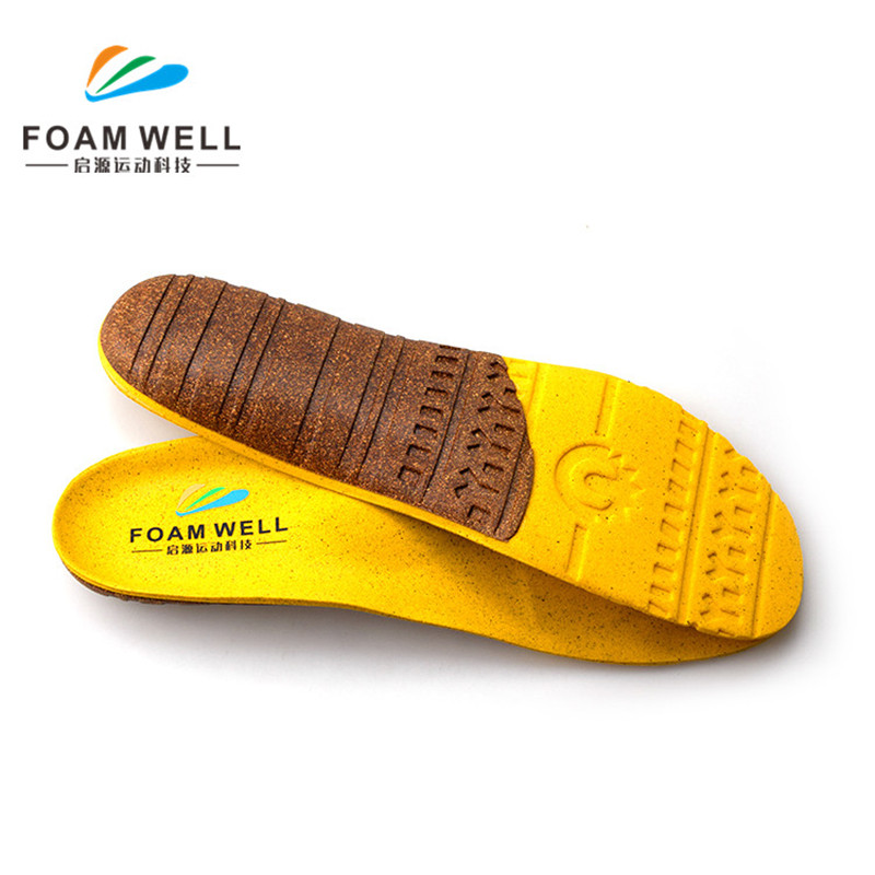 Proffs Egen vattensäker Foot Pad Cork Arch Heel Support Shoes sulor